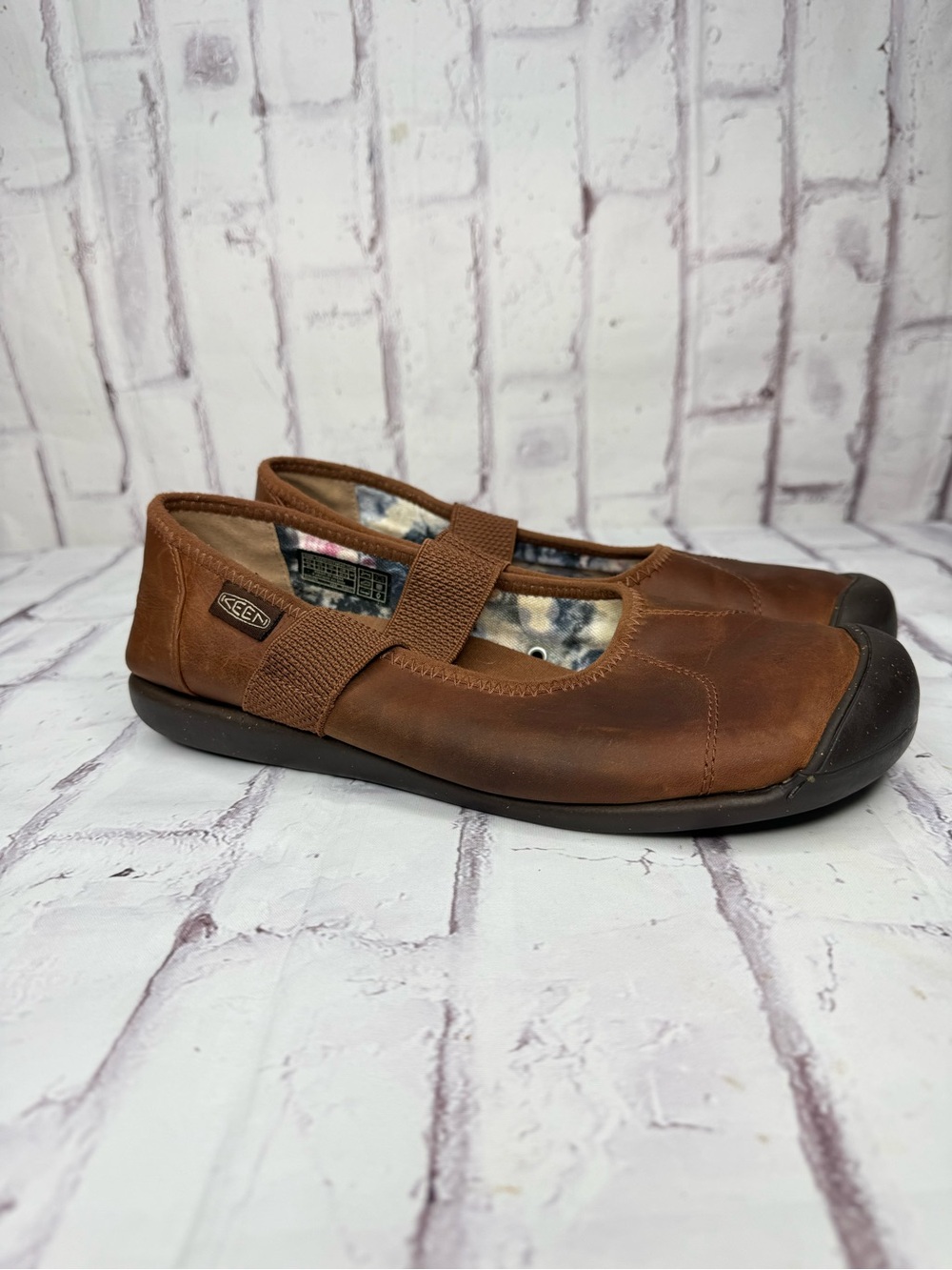 KEEN Womens Sienna Mary Jane Shoes Sz 9.5 Brown Leather Academia Preppy Gorpcore